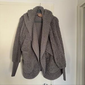 Grey Nordic Beach Wrap